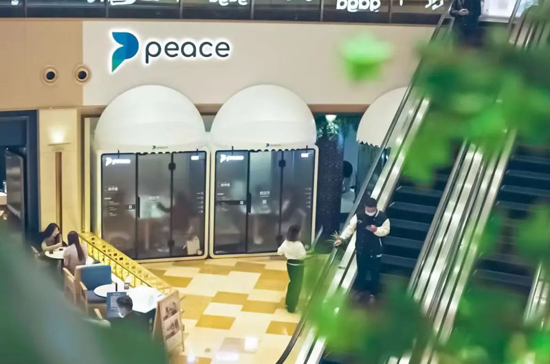 Peaces on demand work pods in Shanghai